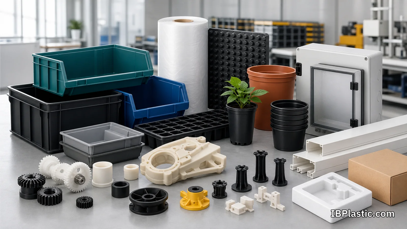 Examples of custom plastic parts for industrial applications