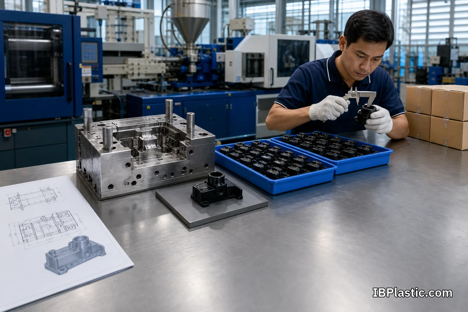 ขั้นตอนงาน OEM ตั้งแต่แบบ แม่พิมพ์ ตัวอย่าง ผลิต ตรวจคุณภาพ แพ็ก และส่งมอบ